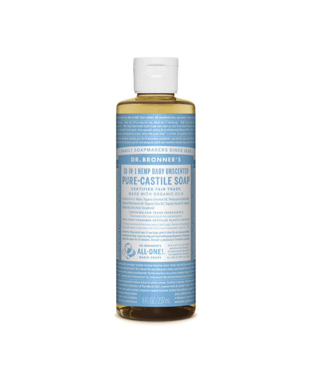 Dr. Bronner's Pure-Castile Soap Liquid Baby Unscented 237ml