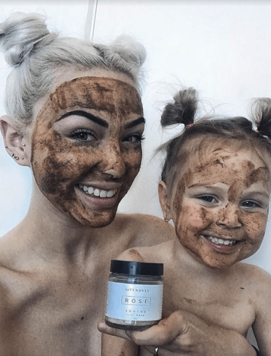 Butt Naked Rose Clay Face Mask 50g