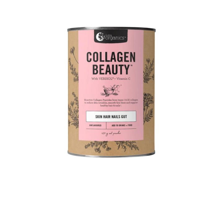Nutra Organics Unflavoured Collagen Beauty Powder with Verisol + Vit C Sachet 450g