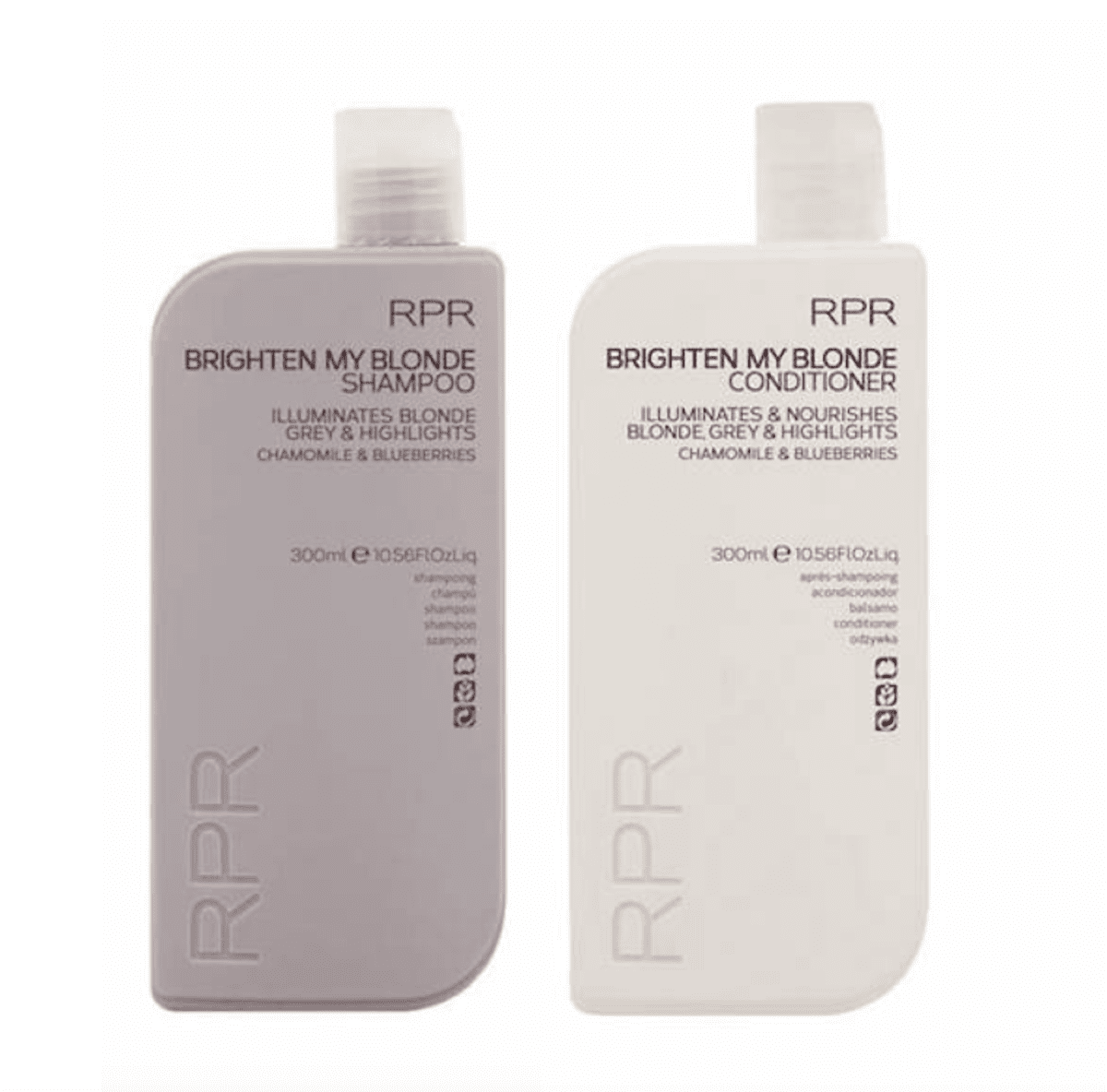 RPR Brighten My Blonde Shampoo and Conditioner 300ml Duo Bundle
