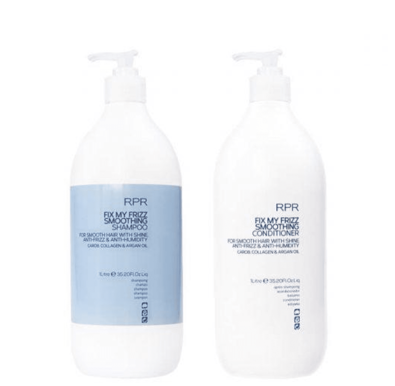 RPR Fix My Frizz Smoothing Shampoo and Conditioner 1000ml Duo Bundle
