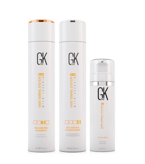 GK Hair Balancing Shampoo Conditioner and Leave-In Creme Bundle