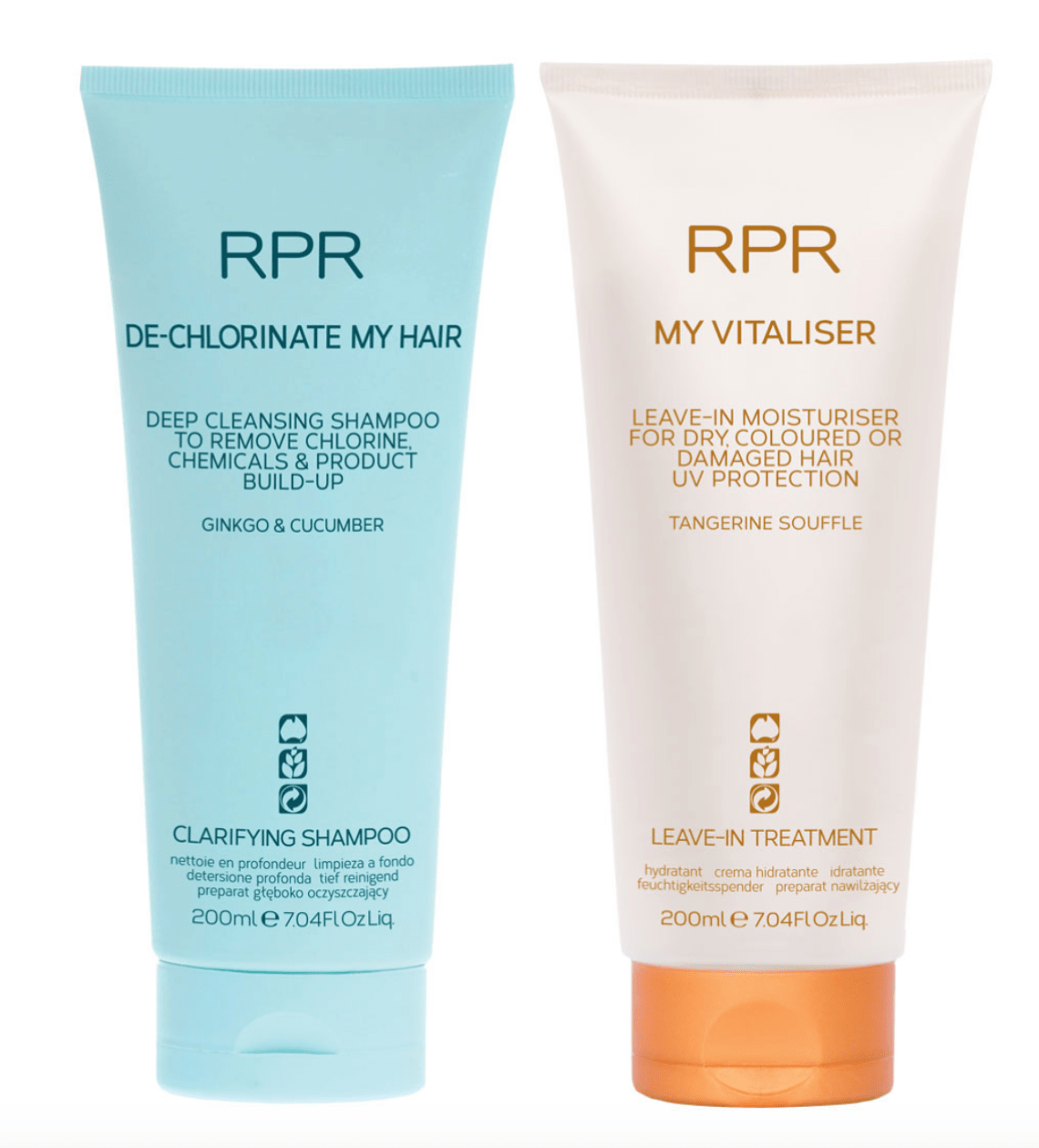 RPR De-Chlorinate My Hair and My Vitaliser Swimmers Duo Bundle