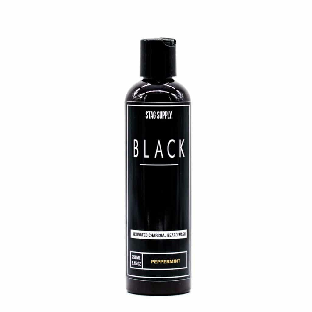Stag Supply BLACK Activated Charcoal Beard Wash Peppermint 250ml