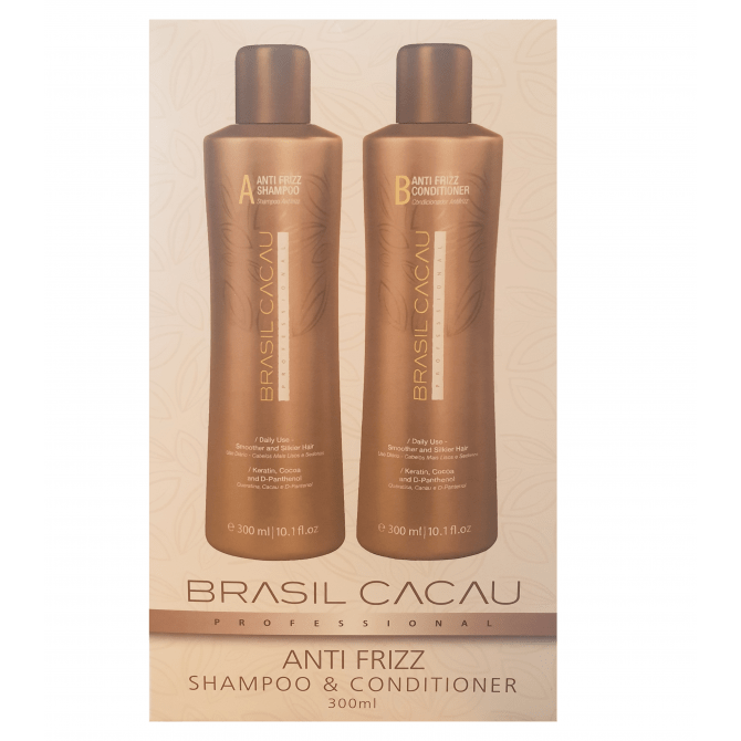 Brasil Cacau Anti Frizz Shampoo/Conditioner 300ml Duo