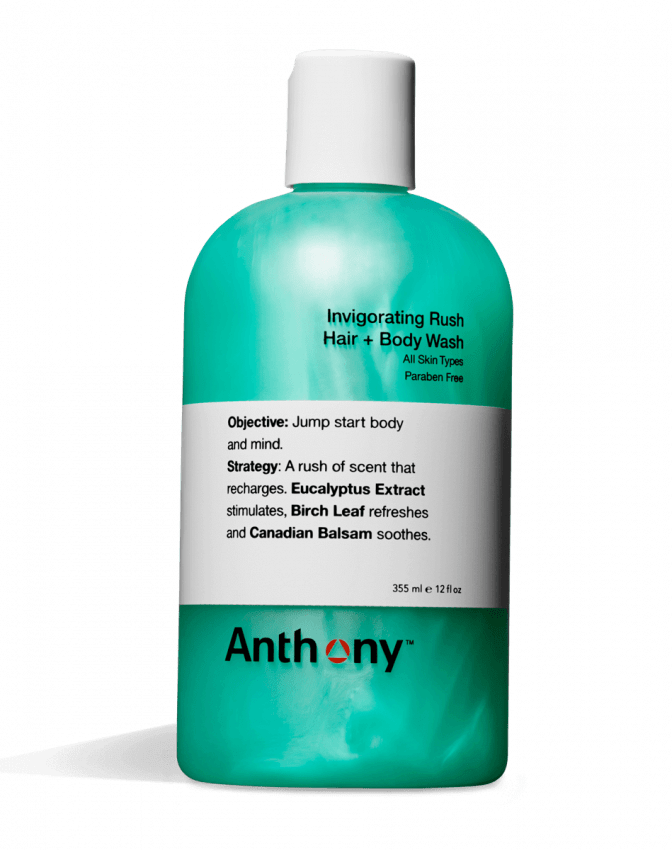 Anthony Invigorating Rush Hair and Body Wash 355ml