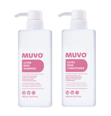 MUVO Ultra Rose Shampoo and Conditioner 500ml Bundle
