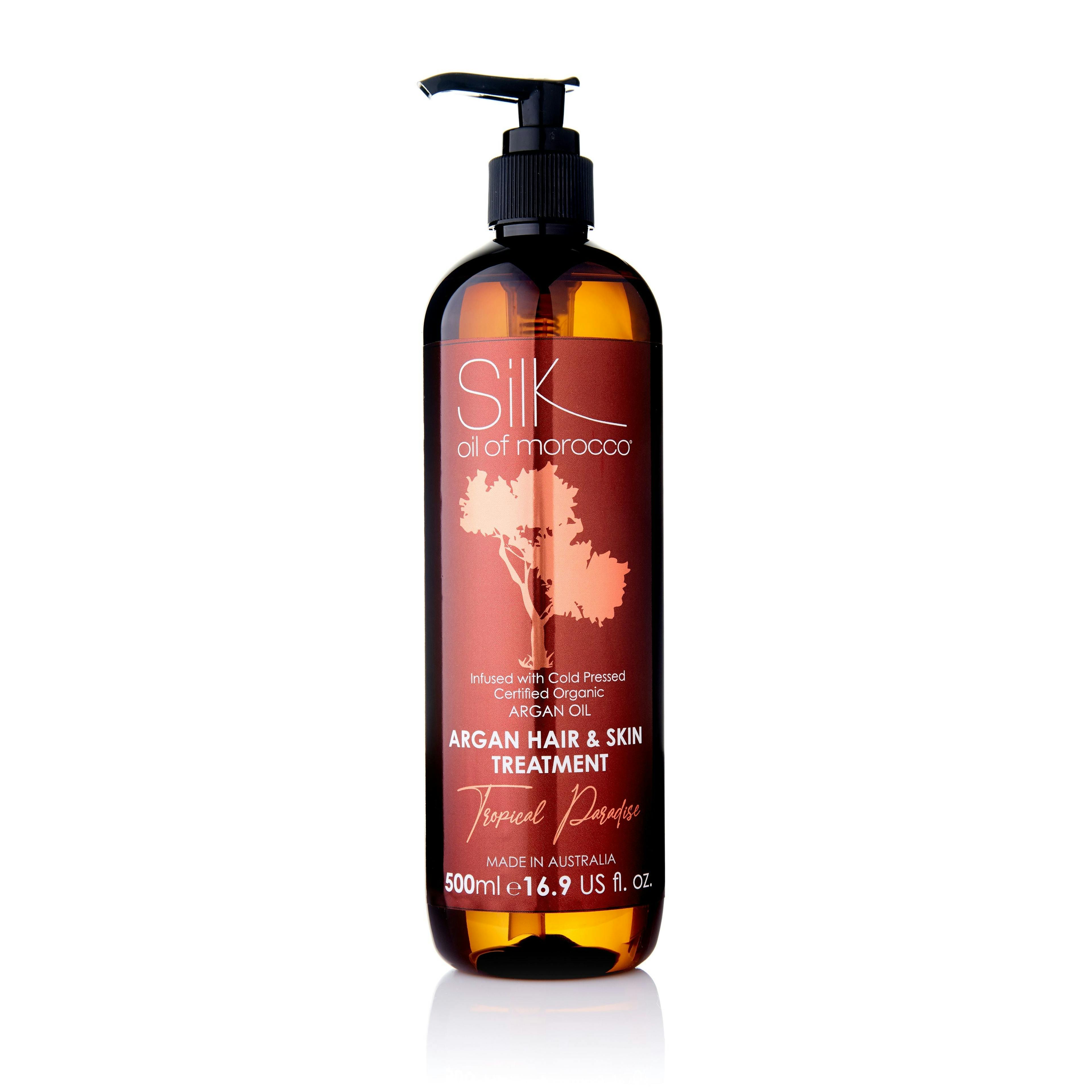 Silk Oil of Morocco Argan Hair & Skin Treatment - Tropical Paradise 500ml