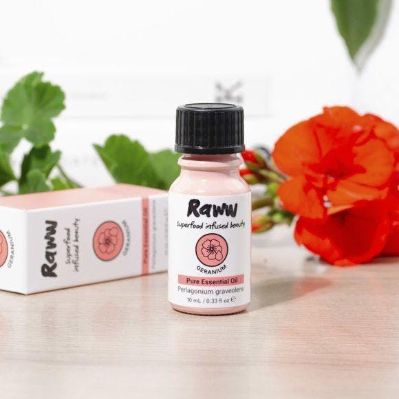 Raww Geranium Pure Essential Oil - 10ml