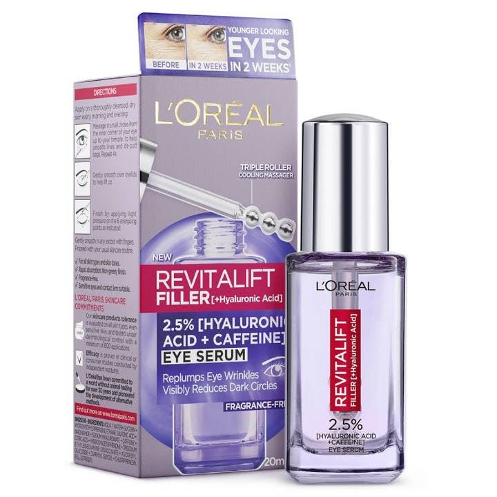 L'Oréal Paris Revitalift Filler 2.5% Hyaluronic Acid Eye Serum 20ml