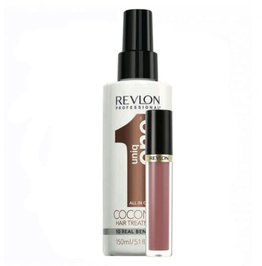 Revlon Professional Coconut Uniq One All In One Hair Treatment 150ml + Free Revlon Lipgloss