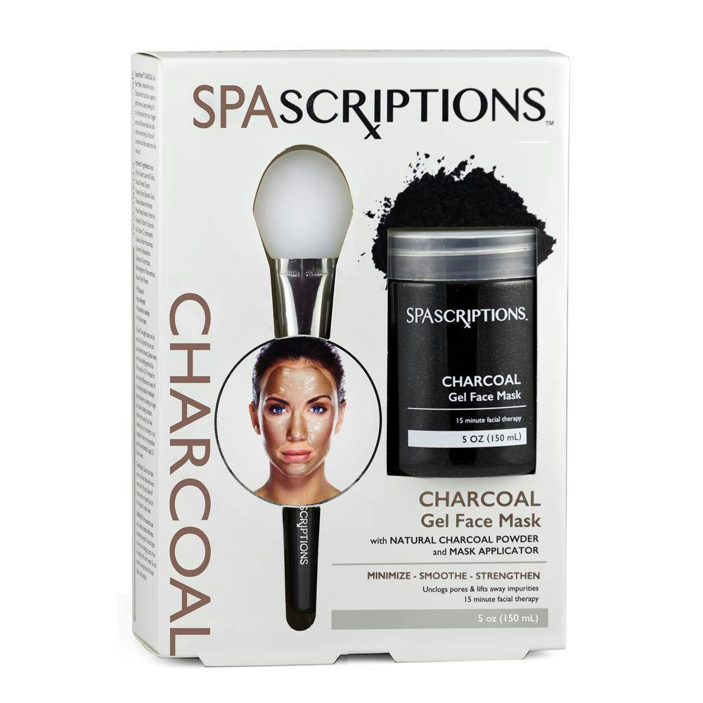 Spascriptions Charcoal Gel Face Mask 150mL with Applicator