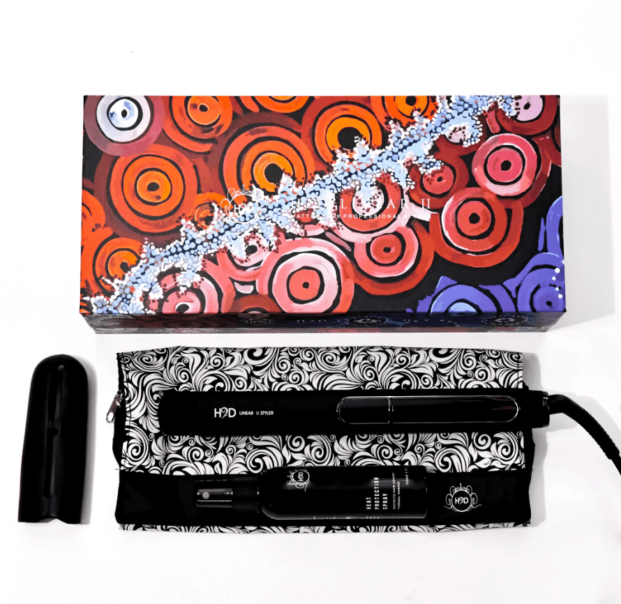 H2D Linear 11 Matt Black Hair Straightener OZ Hair Beauty