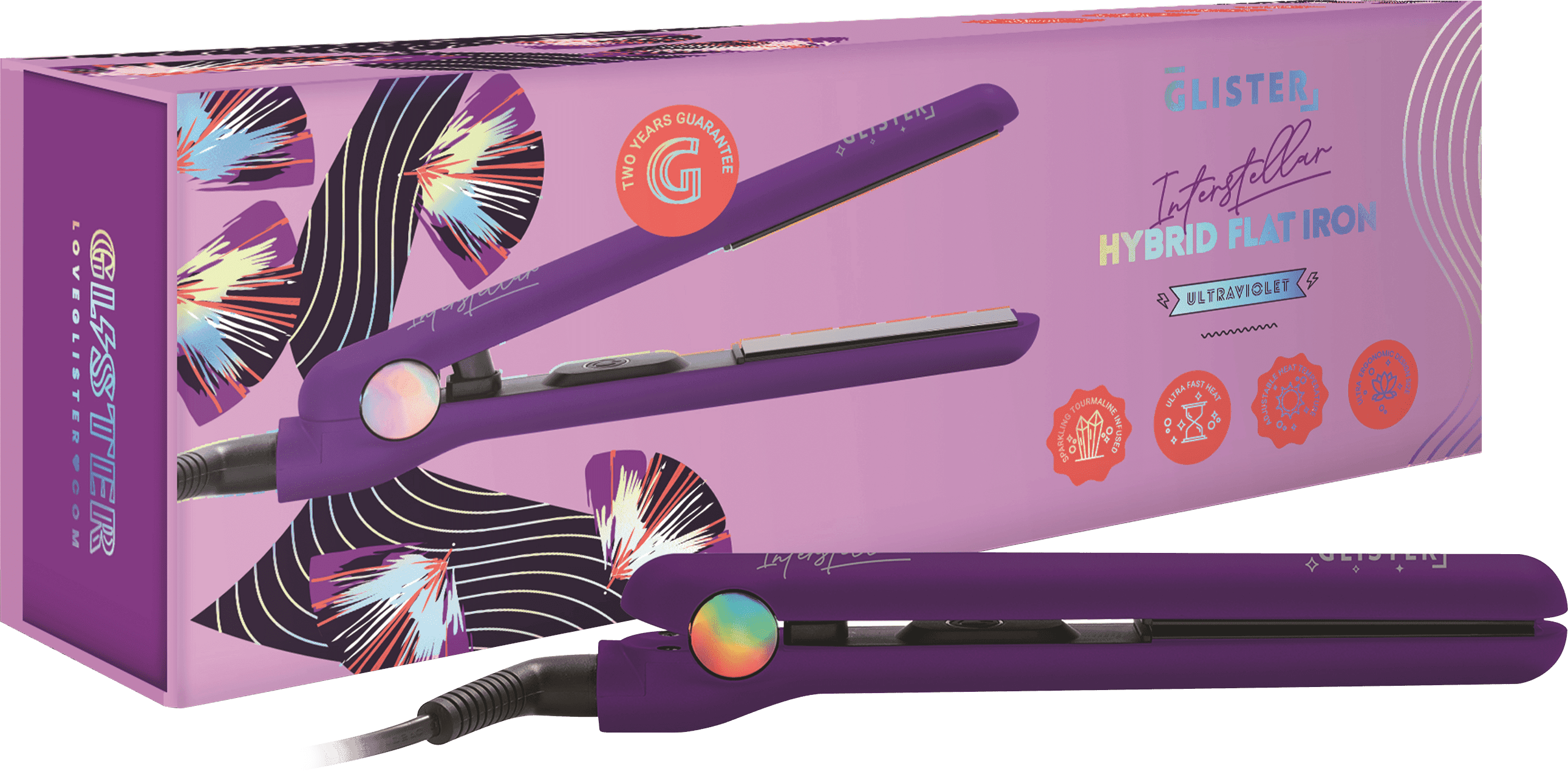 Glister top flat iron